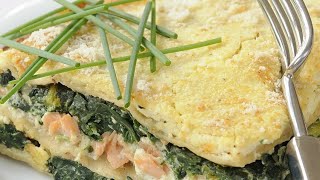 Recette  Lasagnes au saumon fumé épinards et mascarpone [upl. by Gerlac]