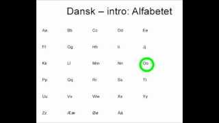 Dansk intro alfabetet [upl. by Kassab]