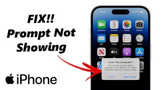 How To Fix Trust This Computer Prompt Not Showing On iPhone [upl. by Enyak]