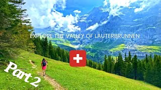 Lauterbrunnen Switzerland  From Wengen To Kleine Scheidegg [upl. by Cockburn818]