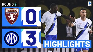 TORINOINTER 03  HIGHLIGHTS  Lautaro and Thuram strike for the Nerazzurri  Serie A 202324 [upl. by Anayia]