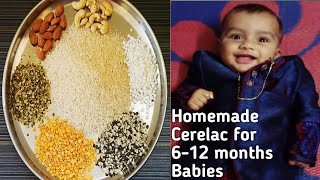 Homemade Cerelac For 612 Month BabiesBaby FoodUggu Recipe In TeluguSuper Healthy RecipeUggu [upl. by Akem]