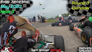 IPKC Rnd2  Fulbeck  Heat 3  Rotax Junior Max  karting [upl. by Ahsiekyt]