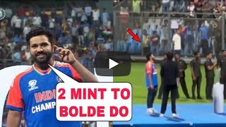 Rohit Sharma interview at Wankhede stadium Asked crowd to silence [upl. by Eada499]