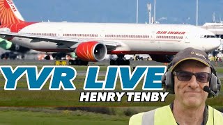 Vancouver Airport YVR Live plane spotting with Henry Tenby  OCT 10 2024 [upl. by Celtic48]