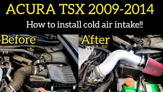 ACURA TSX 20092014 Stepbystep how to install cold air intake on tsx This works on some Hondas [upl. by Rosaline]