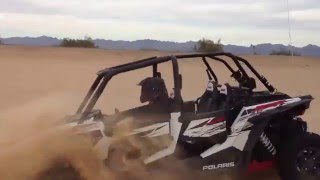 Polaris RZR XP4 1000 jumping at Glamis [upl. by Eugaet]