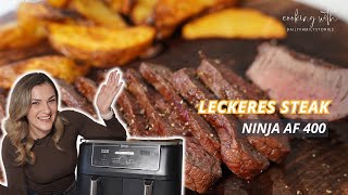 Perfektes Steak in der Heißluftfritteuse – Einfaches Rezept für saftiges Fleisch in Minuten 🔥 Ninja [upl. by Eatnuhs]