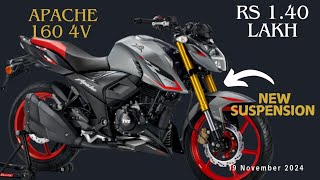 New Tvs Apache 160 4v With New Update  Short Review 🤗 [upl. by Hachmann]