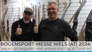 Bogensport Messe in Wels 2024  am Messestand von Spiderbows amp Falkenholz [upl. by Fernas]