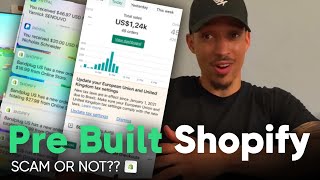 Buying PRE BUILT SHOPIFY store from ADSELLR  Website Review [upl. by Aromas]