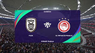 PAOK vs Olympiacos 10112024 Greece Super League PES 2021 [upl. by June]