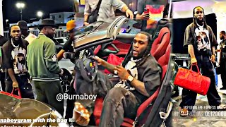 burnaboy in street of Lagos with his men as he shutdown night club [upl. by Aicnetroh]