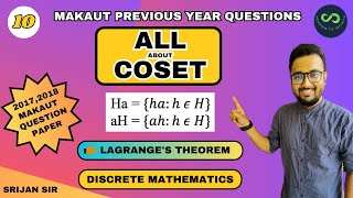 10  Coset  Left amp Right Coset  Lagranges Theorem  Modulo Group  Group Theory [upl. by Odravde41]