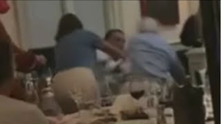 Customer pulls steak knife on another diner at NJ restaurant  NBC New York [upl. by Ahsatsan]