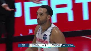 Pallacanestro Reggiana v WKS Slask Wroclaw Full Game Highlights BasketballCL 2024 25720P [upl. by Lukin]