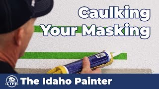 When to Remove Your Caulked Masking Tape Painting HACK [upl. by Gothurd877]