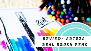 Product Review Arteza 48 Real Brush Pens [upl. by Charron]