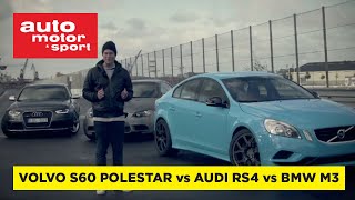 Volvo S60 Polestar vs Audi RS4 och BMW M3 [upl. by Yffat]