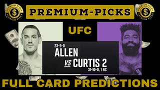 UFC fight night Allen vs Curtis 2  full card predictions [upl. by Akiraa]