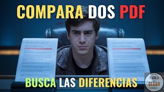 COMPARAR dos archivos PDF Gratis  BUSCA las DIFERENCIAS entre dos archivos de TEXTO  Tutorial [upl. by Oine]