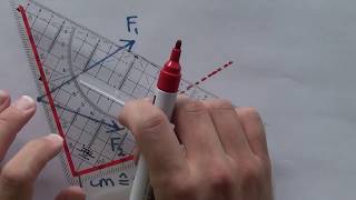 Krachten resulterende kracht met de parallellogrammethode  voorbeelden  natuurkunde [upl. by Elletsirhc]