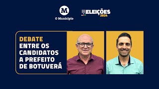 Debate candidatos a prefeito de Botuverá  Jornal O Município  Eleições 2024 [upl. by Eradis11]