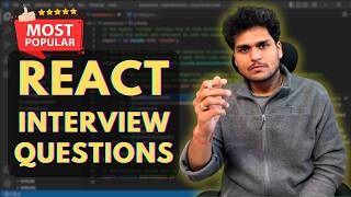 Top 12 React Interview Questions 🔥 for Freshers amp Experienced  Preparation 2024 🚀 [upl. by Ainafetse]