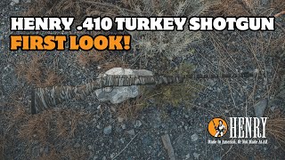 Henry Single Shot Turkey Camo 410 Shotgun  First Look [upl. by Eednar]