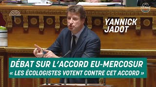 CONTRE ❌ laccord UE  Mercosur  Intervention de Yannick Jadot [upl. by Micheal312]