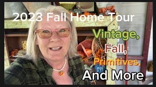 2023 Fall Home Tour  Antiques Vintage and more 🍁 [upl. by Teiluj]