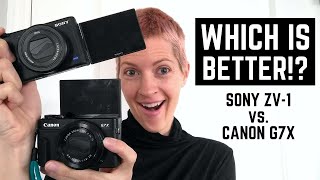 Best Vlogging Camera 📷 Sony ZV1 vs Canon G7X Mark ii  Mic  Video Comparison [upl. by Heyman]