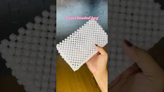 Diy beaded bag😱🌸  Making beaded bag for the first time  beadedbags beadsasmr [upl. by Alletsyrc]