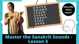 The Sanskrit consonants  Varnamala Series  Episode 5 [upl. by Firmin]