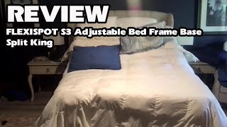 FLEXISPOT S3 Adjustable Bed Frame Base Split KingAlexs Insights [upl. by Itirp70]