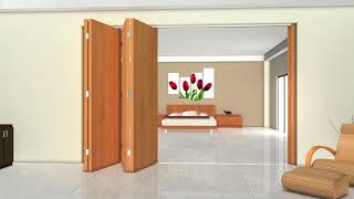 Hafele Fold 50 EFT sliding door fitting  Installation [upl. by Gninnahc]