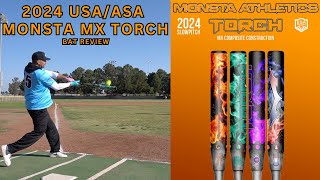 Hitting the brand new Monsta MX Torch  USAASA Slowpitch Bat Review [upl. by Margie]