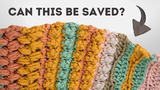 Fix Your Crochet Blanket Easy Border Solution for Uneven Edges [upl. by Aramen830]