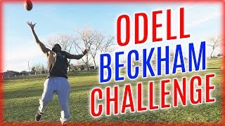 The Odell Beckham Jr Challenge  YouTuber IRL Football Challenge [upl. by Secunda]