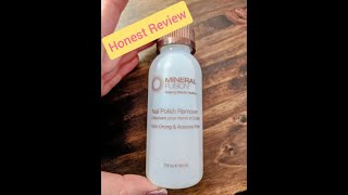 Honest Review of Mineral Fusion Nail Polish Remover [upl. by Aineles]