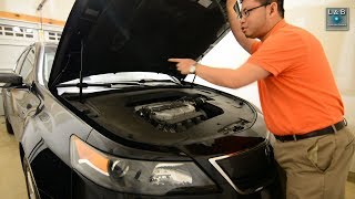 Replacing the 2013 Acura TLs Hood Struts Quick Clip 35 [upl. by Wattenberg]