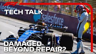 Beyond Repair How Teams amp Drivers Deal With Intense Mishaps  F1 TV Tech Talk [upl. by Nyllaf]