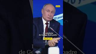 Putin recuerda diálogo con Bush padre sobre relaciones entre los dos Estadosputin rusia occidente [upl. by Anreval383]