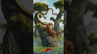 Tigers giant snakes fighting sorts tiger snake kingkong cat animals fighting ai [upl. by Bechler]