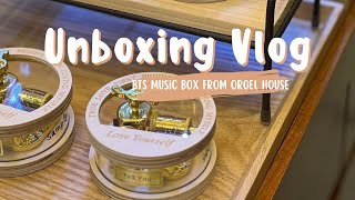 KOREA VLOG 🇰🇷  UNBOXING BTS MUSIC BOX FROM ORGEL HOUSE IN INSADONG [upl. by Virnelli]