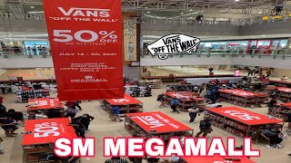 VANS SALE AT SM MEGAMALL  50 OFF on all ITEMS July 1430 2021  Philippines [upl. by Ahseniuq]