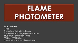 Flame Photometer [upl. by Aibar403]