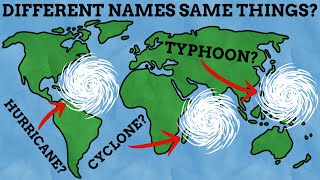 Whats The Difference Between Hurricanes Cyclones amp Typhoons [upl. by Essiralc]