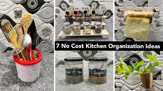 Kitchen Organization Ideas  7 No Cost Kitchen Organization Ideas  Rented Friendly Organizers [upl. by Lotz]