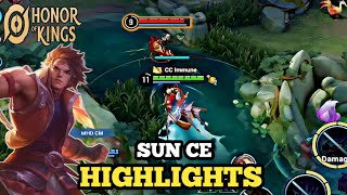 Sun Ce  Highlights  Honor of kings [upl. by Nomahs]